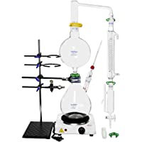 Aparato de destilación de laboratorio 2000 ml para destilar aceite esencial casero destilador de agua